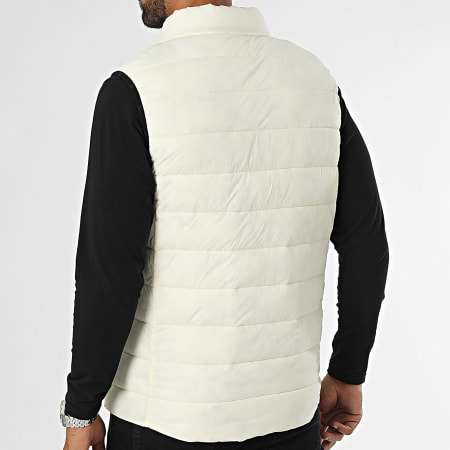 Kymaxx - Cappotto senza maniche Off-White