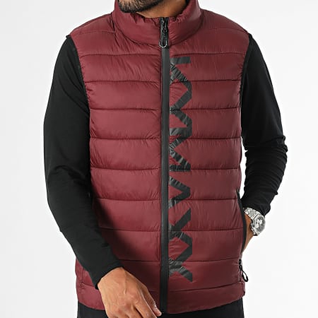 Kymaxx - Cappotto senza maniche Bordeaux