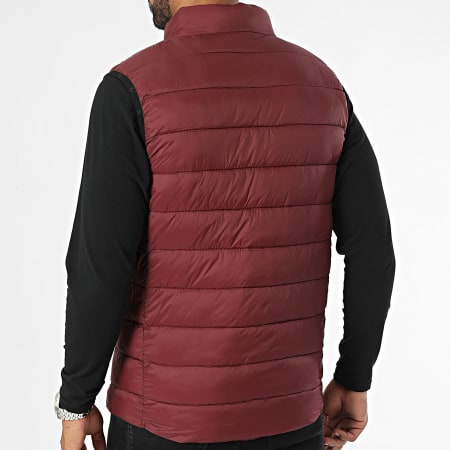 Kymaxx - Cappotto senza maniche Bordeaux