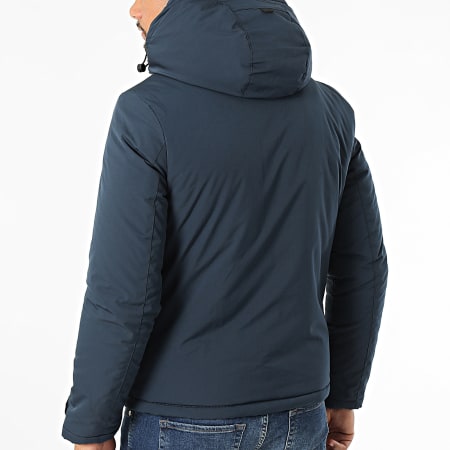 Kymaxx - Marineblauwe parka met capuchon