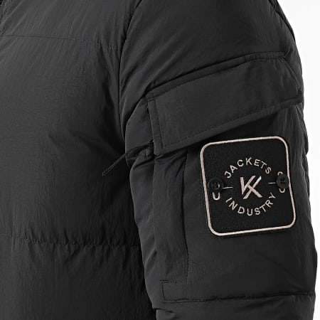 Kymaxx - Chaqueta negra con capucha