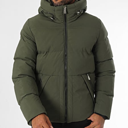 Kymaxx - Khaki groene parka met capuchon