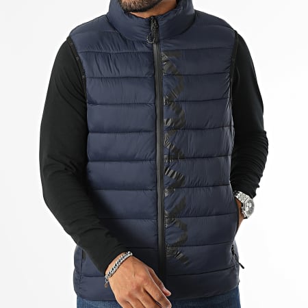 Kymaxx - Cappotto senza maniche Navy