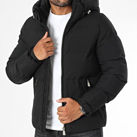 Kymaxx - Zwarte parka met capuchon