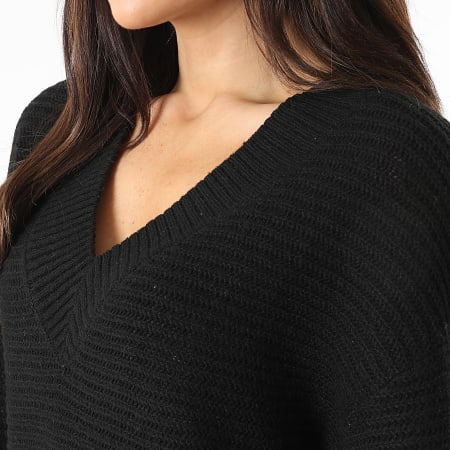 Only - Maddy Life Jersey cuello pico Mujer Negro