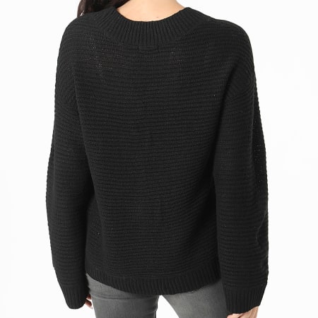 Only - Maddy Life Jersey cuello pico Mujer Negro