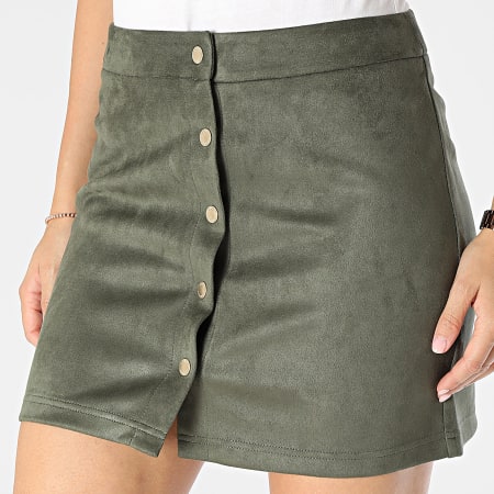 Only Jupe Femme Angaline Vert Kaki LaBoutiqueOfficielle