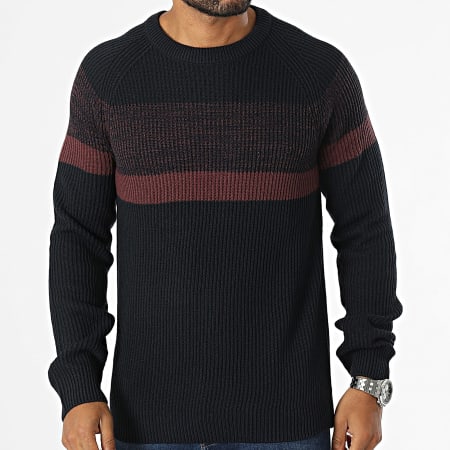 Produkt - Hayden Sweater Marineblauw Bordeaux