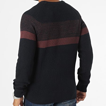 Produkt - Hayden Sweater Marineblauw Bordeaux