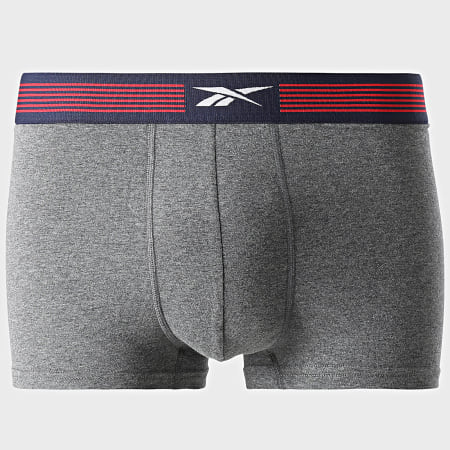 Reebok - Set di 3 boxer blu navy bianco grigio carbone 15036