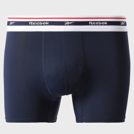 Reebok - Set di 3 boxer 15030 blu navy azzurro blu reale