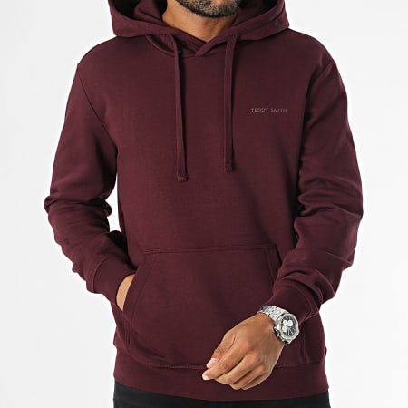 Teddy Smith - Hooded sweatshirt Nark 10816921D Bordeaux