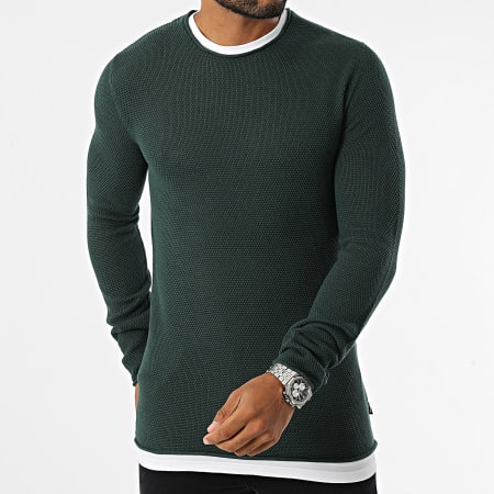 Tiffosi - Maglione girocollo Alabastro Verde scuro