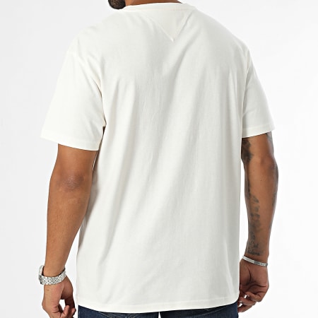 Tommy Jeans - Gold Signature T-shirt 9692 Off White Gold