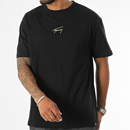 Tommy Jeans - Camiseta Gold Signature 9692 Black Gold