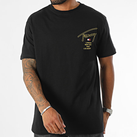 Tommy Jeans - Camiseta Sig City Twist 9698 Negro