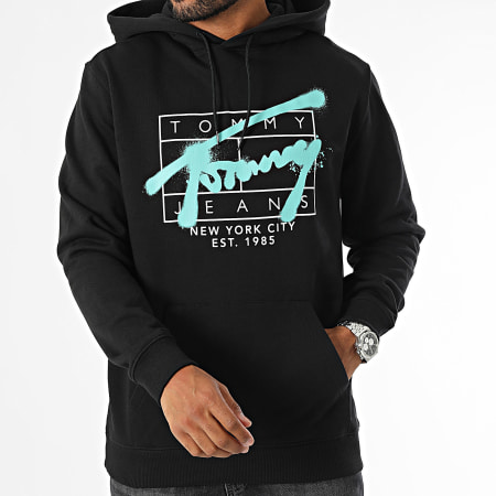 Tommy Jeans - Spray Hoody 0593 Zwart