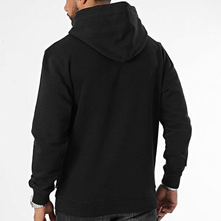 Tommy Jeans - Sweat Capuche Regular Gold Signature 0507 Noir Doré