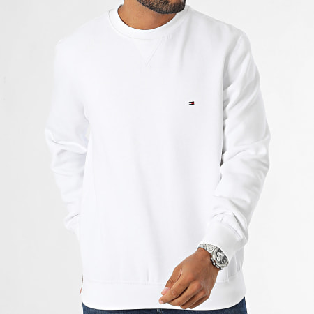 Tommy Hilfiger - Cuello redondo Sudadera polar 7232 Blanco