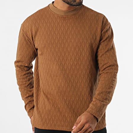 Uniplay - Donker Camel Ronde Hals Sweat Top