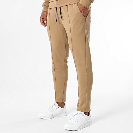 Uniplay - Camel Crewneck Sweatshirt en Joggingbroek Set