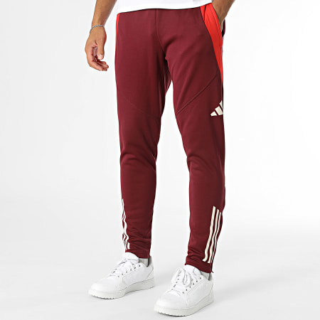 Adidas pantaloni bordeaux deals