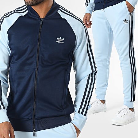 Survêtement adidas sst bleu new arrivals