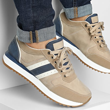 Classic Series - Sneakers Navy Beige