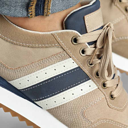 Classic Series - Sneakers Navy Beige