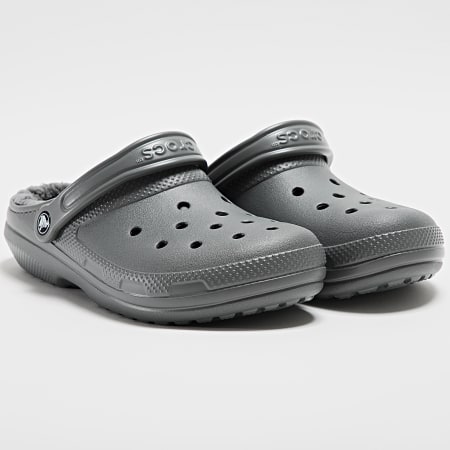 Crocs - Zueco clásico forrado 203591 Gris pizarra