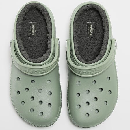 Crocs - Zueco clásico forrado 203591 Musgo