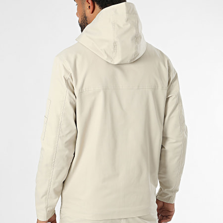 Frilivin - Beige Zip-jas met capuchon en Cargo-broekset