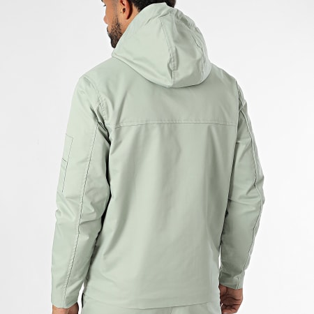 Frilivin - Groene Hooded Zip-jas en Cargo-broekset