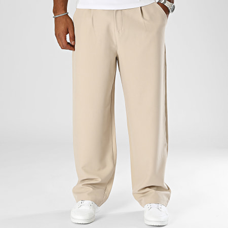 Frilivin - Pantalones relaxed fit Beige