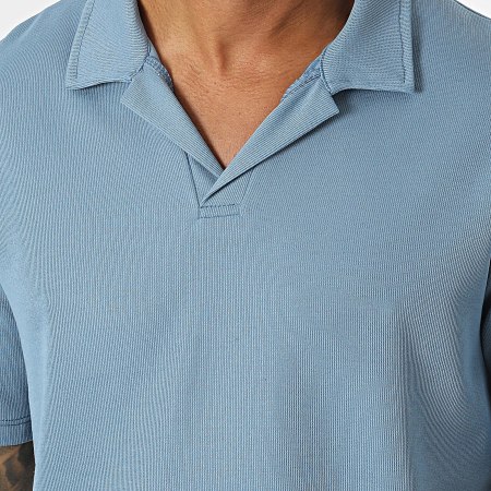 Frilivin - Camiseta cuello pico Azul claro