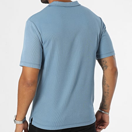 Frilivin - Camiseta cuello pico Azul claro