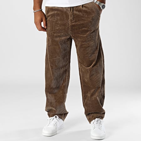 Frilivin - Pantalon Relaxed Fit Marron