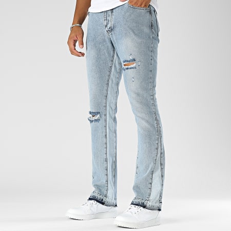 Frilivin - Blauwe denim flare jeans