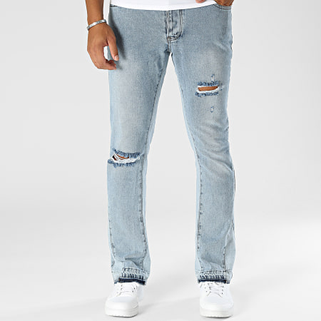 Frilivin - Blauwe denim flare jeans