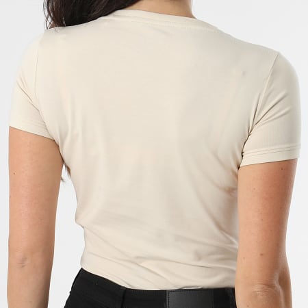 Guess - T-shirt donna con scollo a V W2YI45-J1314 Beige