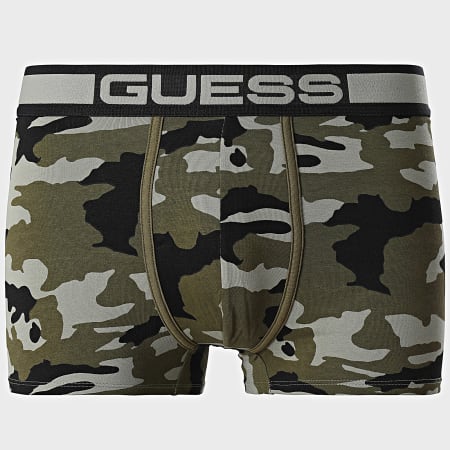 Guess - Set van 3 boxers U4BG05-K6YW1 Khaki Groen Zwart