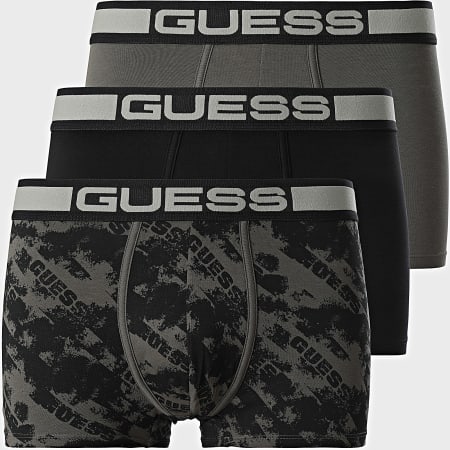 Guess - Set van 3 boxers U4BG05-K6YW1 Grijs Zwart