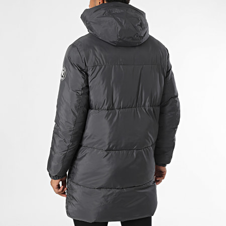 Kymaxx - Houtskoolgrijze parka met capuchon