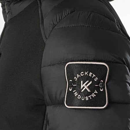 Kymaxx - Chaqueta negra con capucha