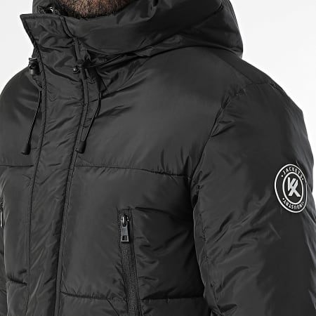 Kymaxx - Zwarte parka met capuchon