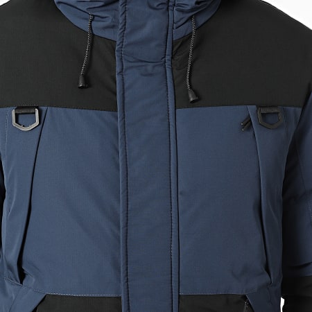 Kymaxx - Marineblauwe parka met capuchon