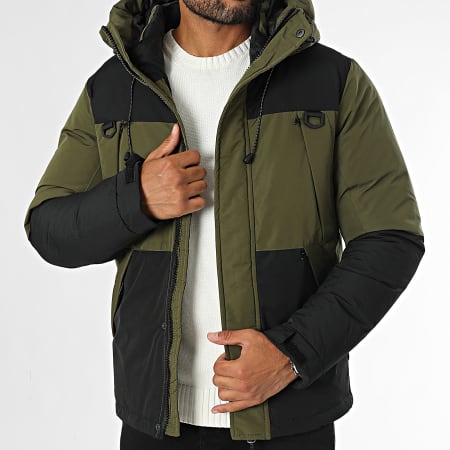 Kymaxx - Khaki groene parka met capuchon