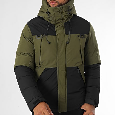 Kymaxx - Khaki groene parka met capuchon