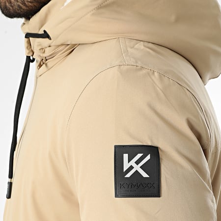 Kymaxx - Parka met capuchon beige