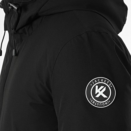 Kymaxx - Zwarte parka met capuchon